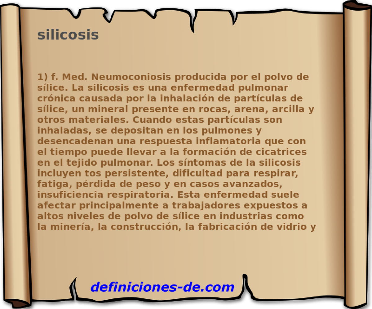 silicosis 