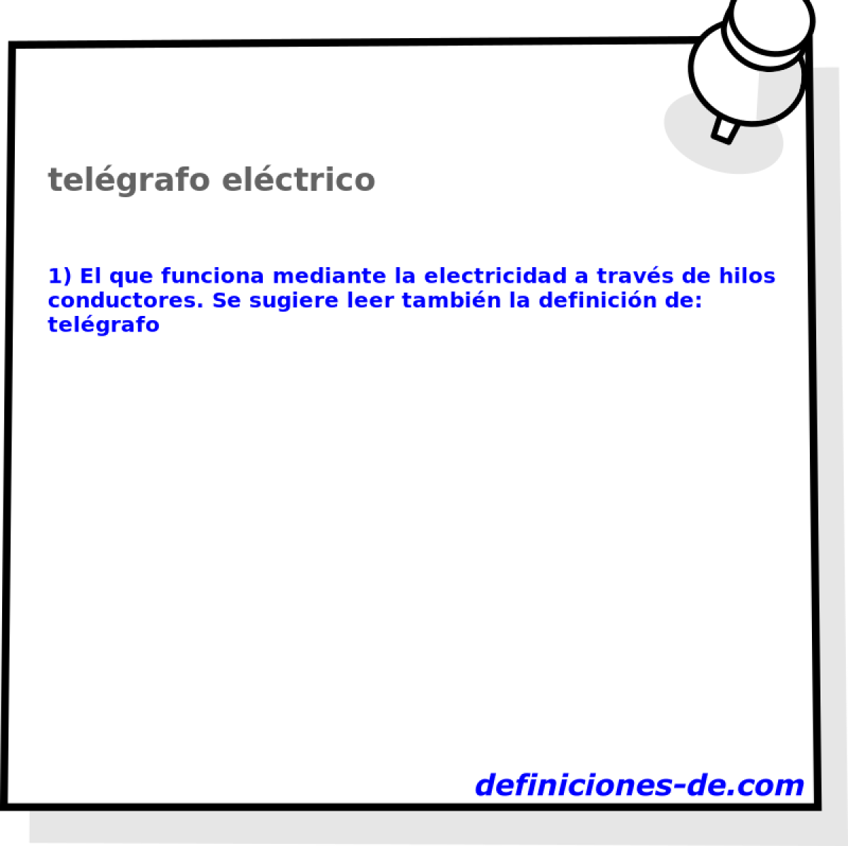 telgrafo elctrico 