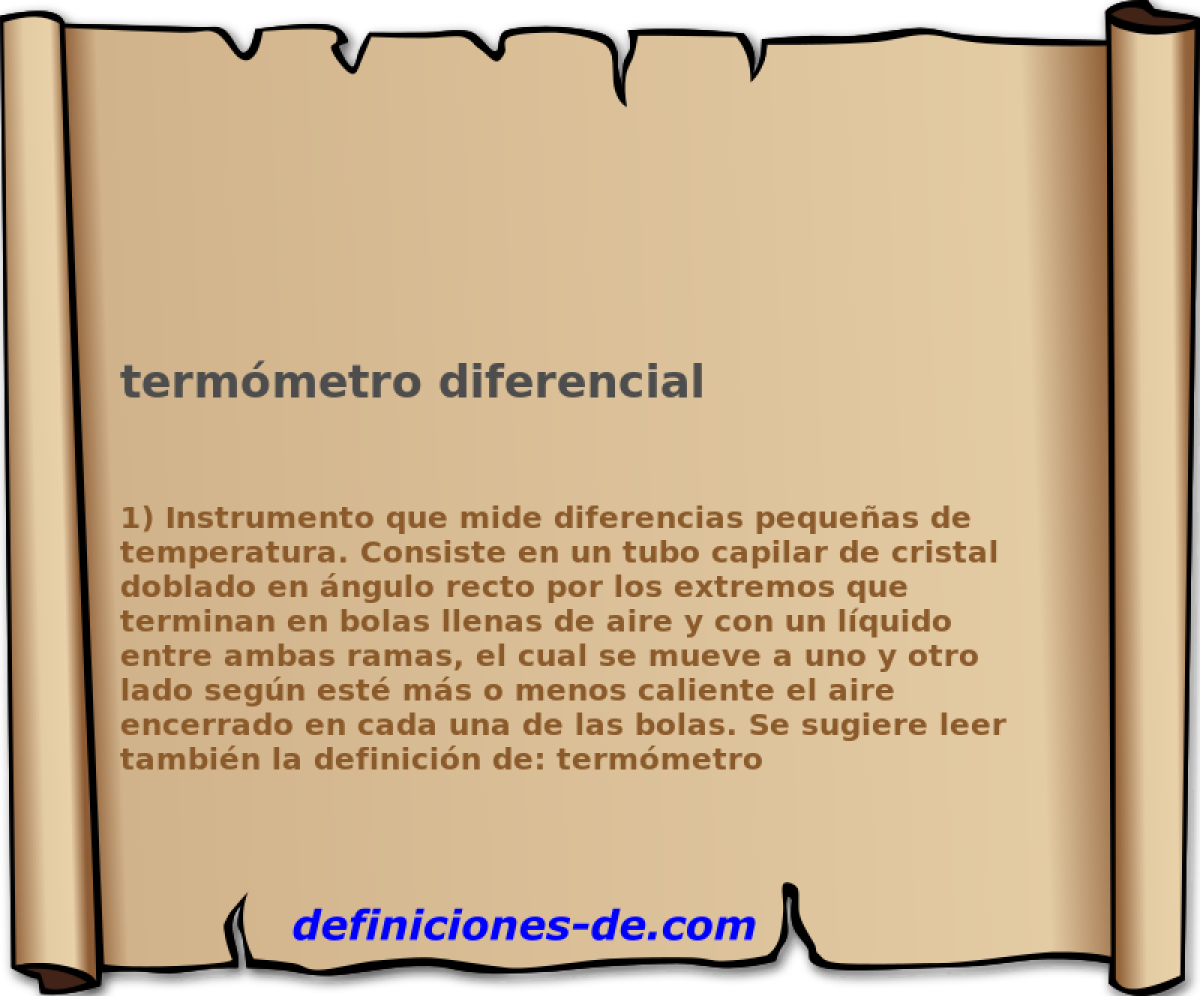 termmetro diferencial 