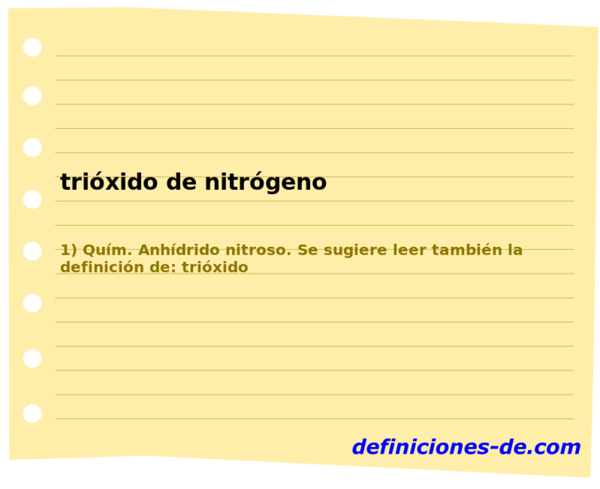 trixido de nitrgeno 