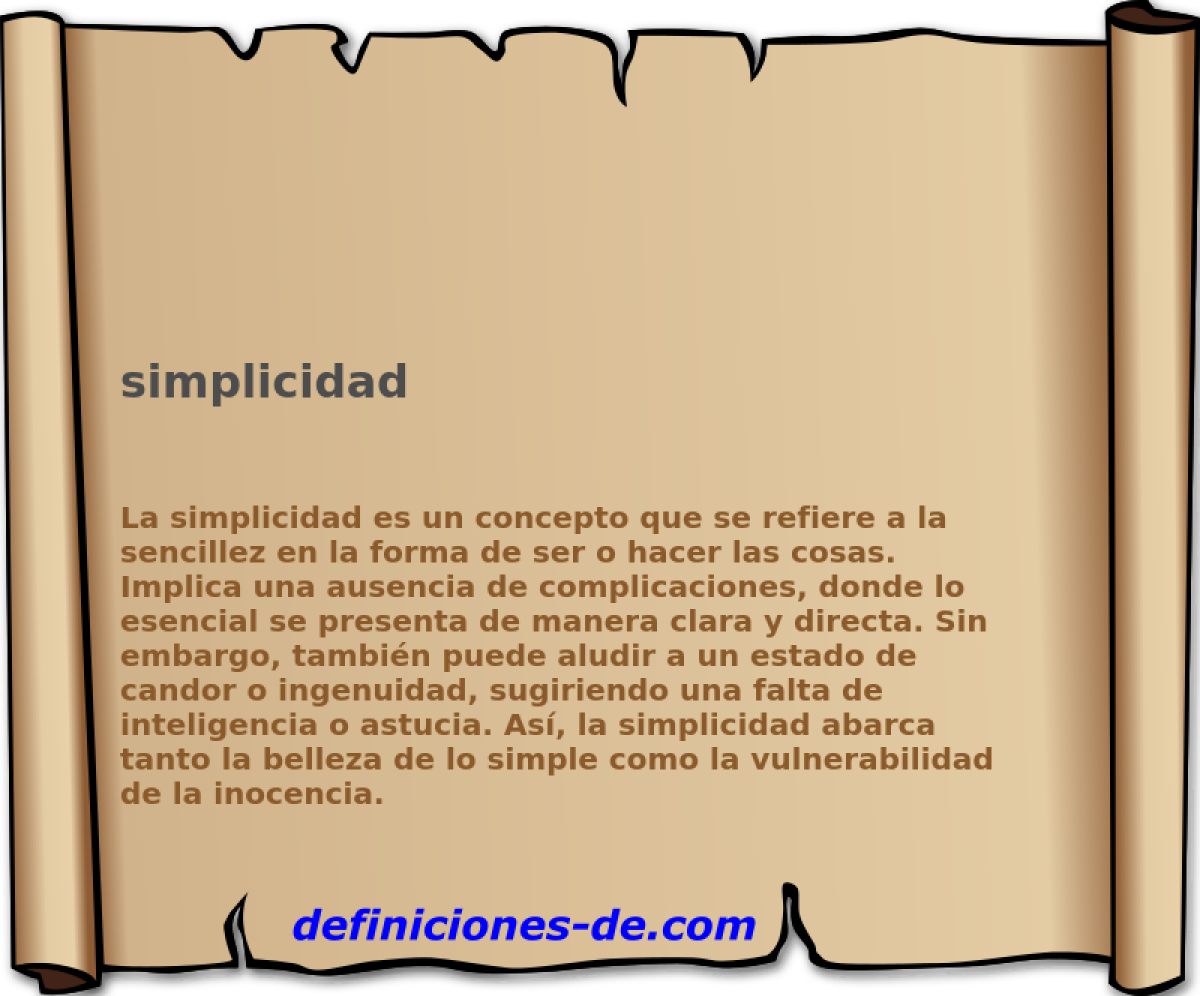 simplicidad 