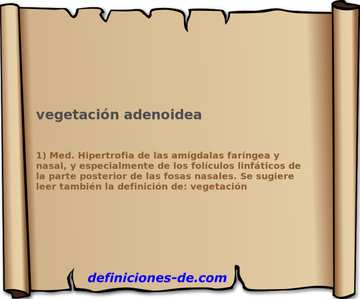 vegetacin adenoidea 