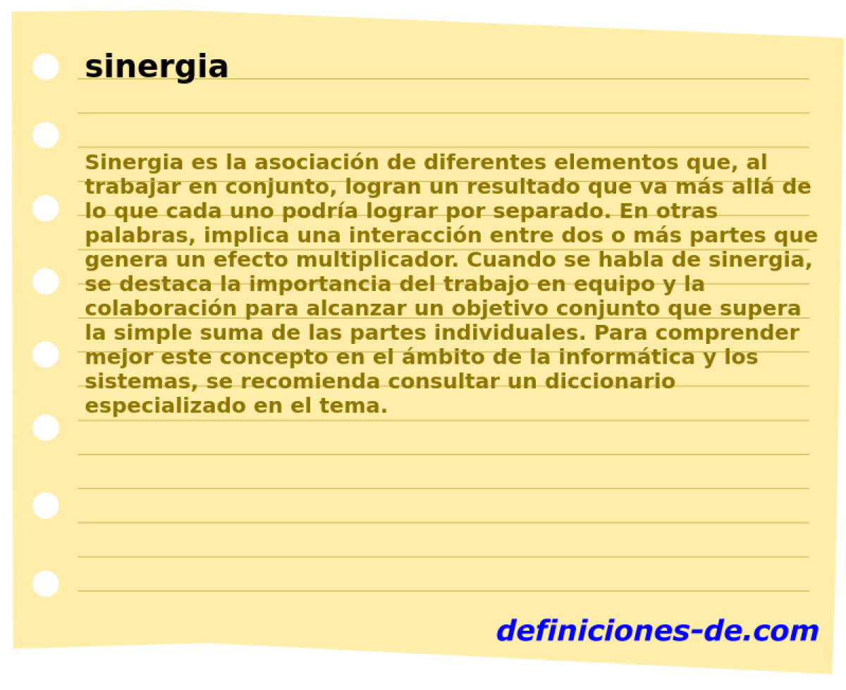 sinergia 