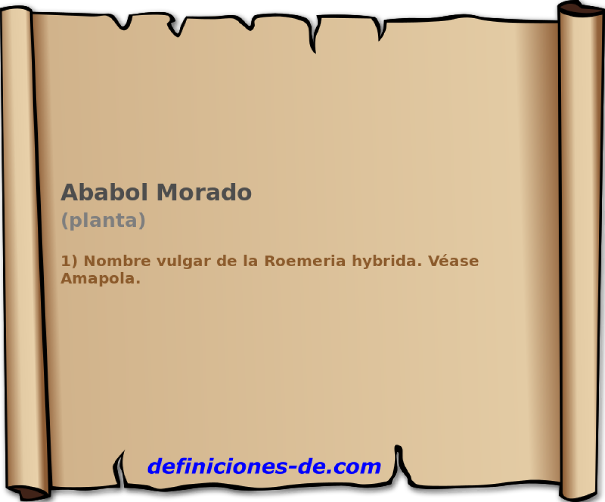 Ababol Morado (planta)