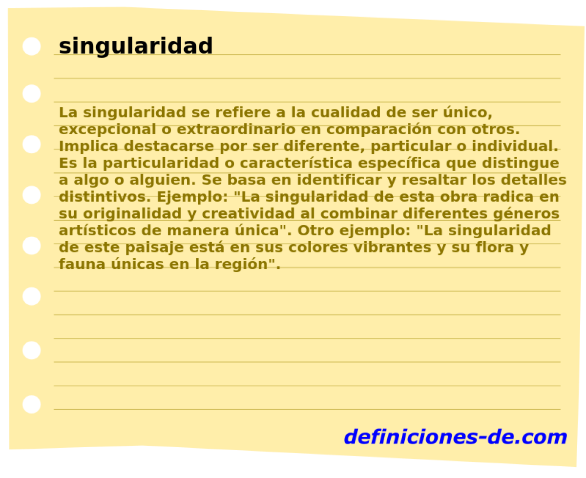 singularidad 