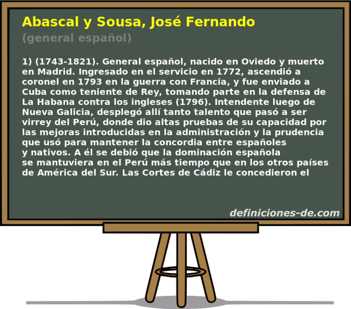 Abascal y Sousa, Jos Fernando (general espaol)