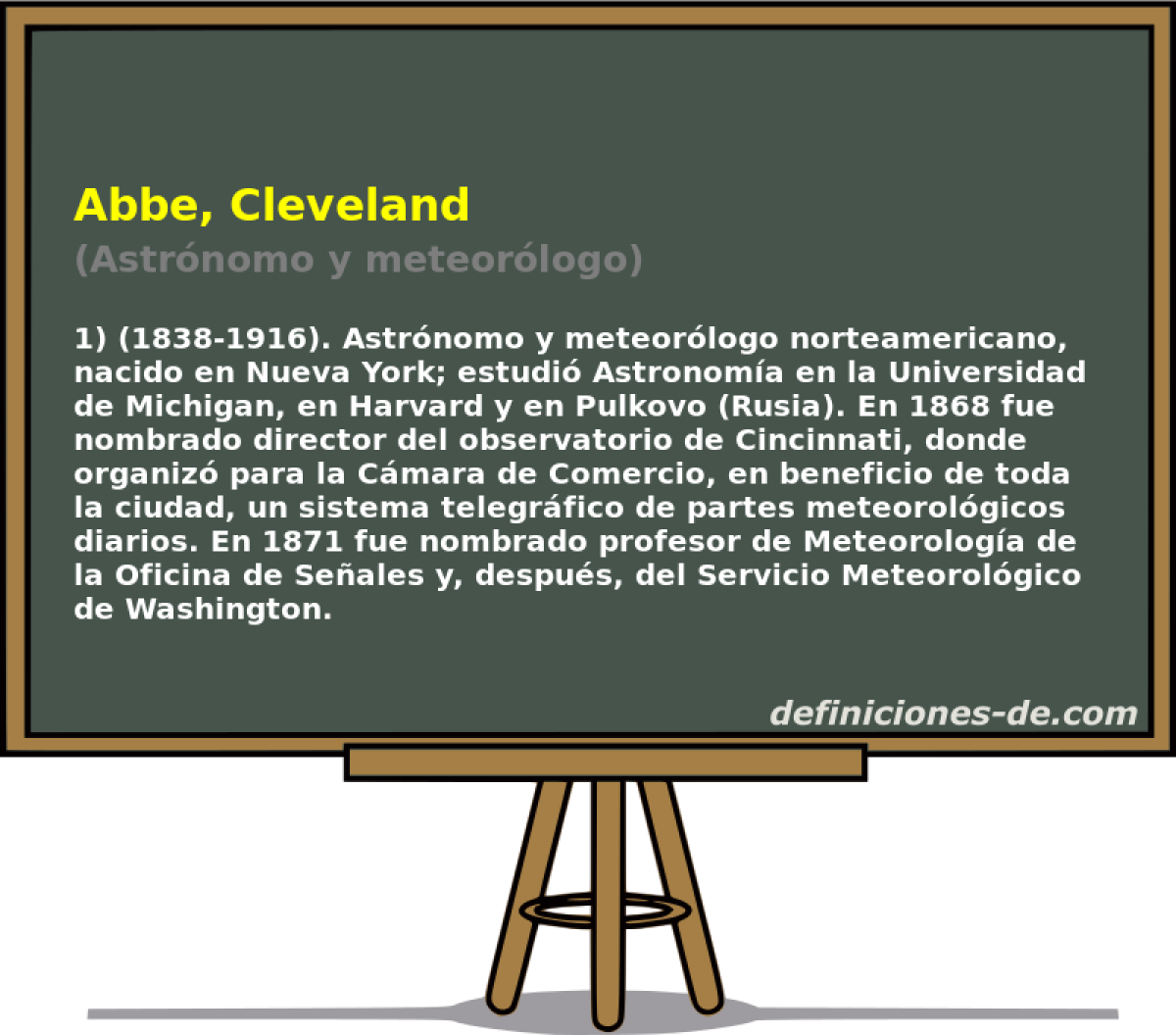 Abbe, Cleveland (Astrnomo y meteorlogo)