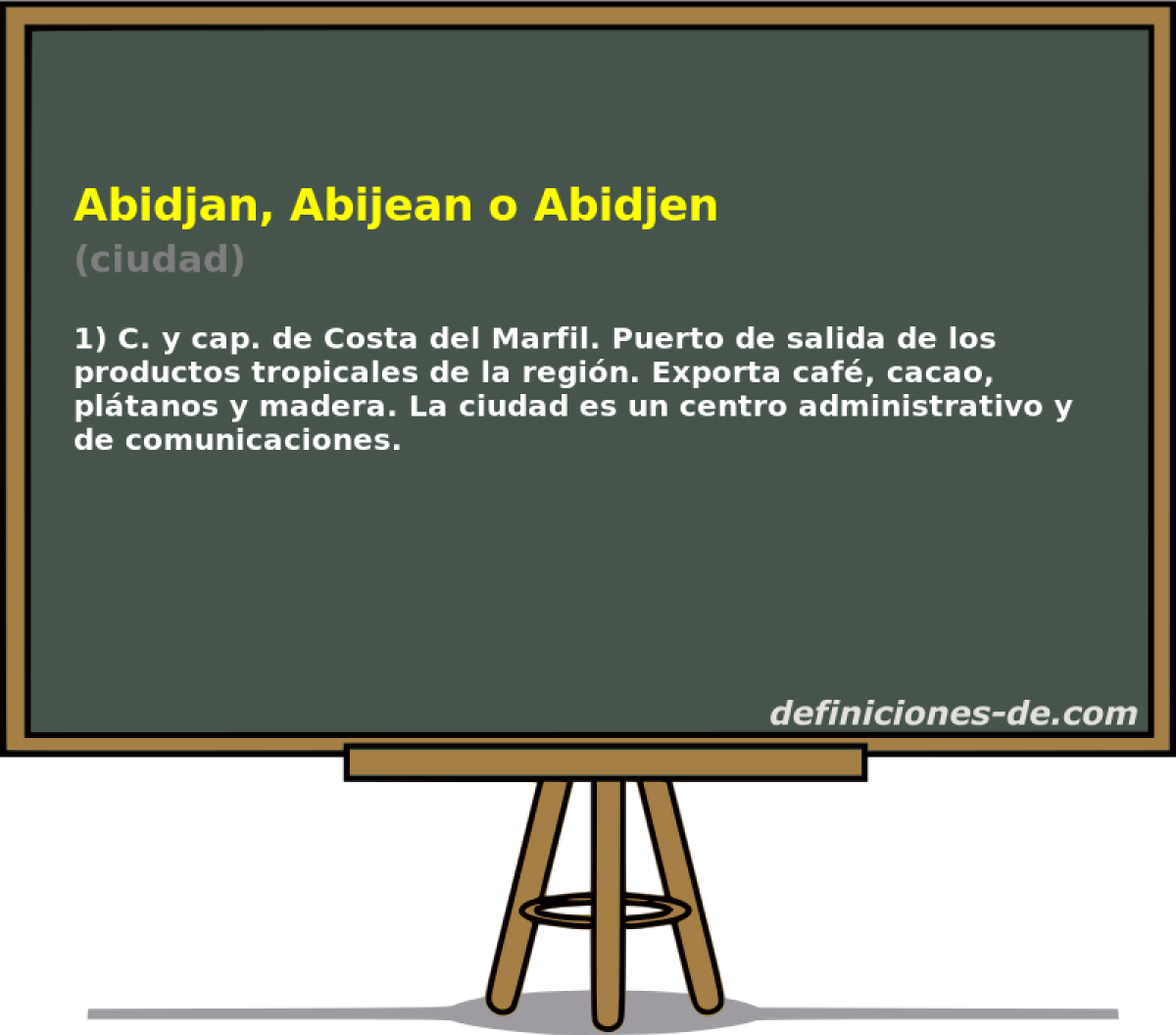 Abidjan, Abijean o Abidjen (ciudad)