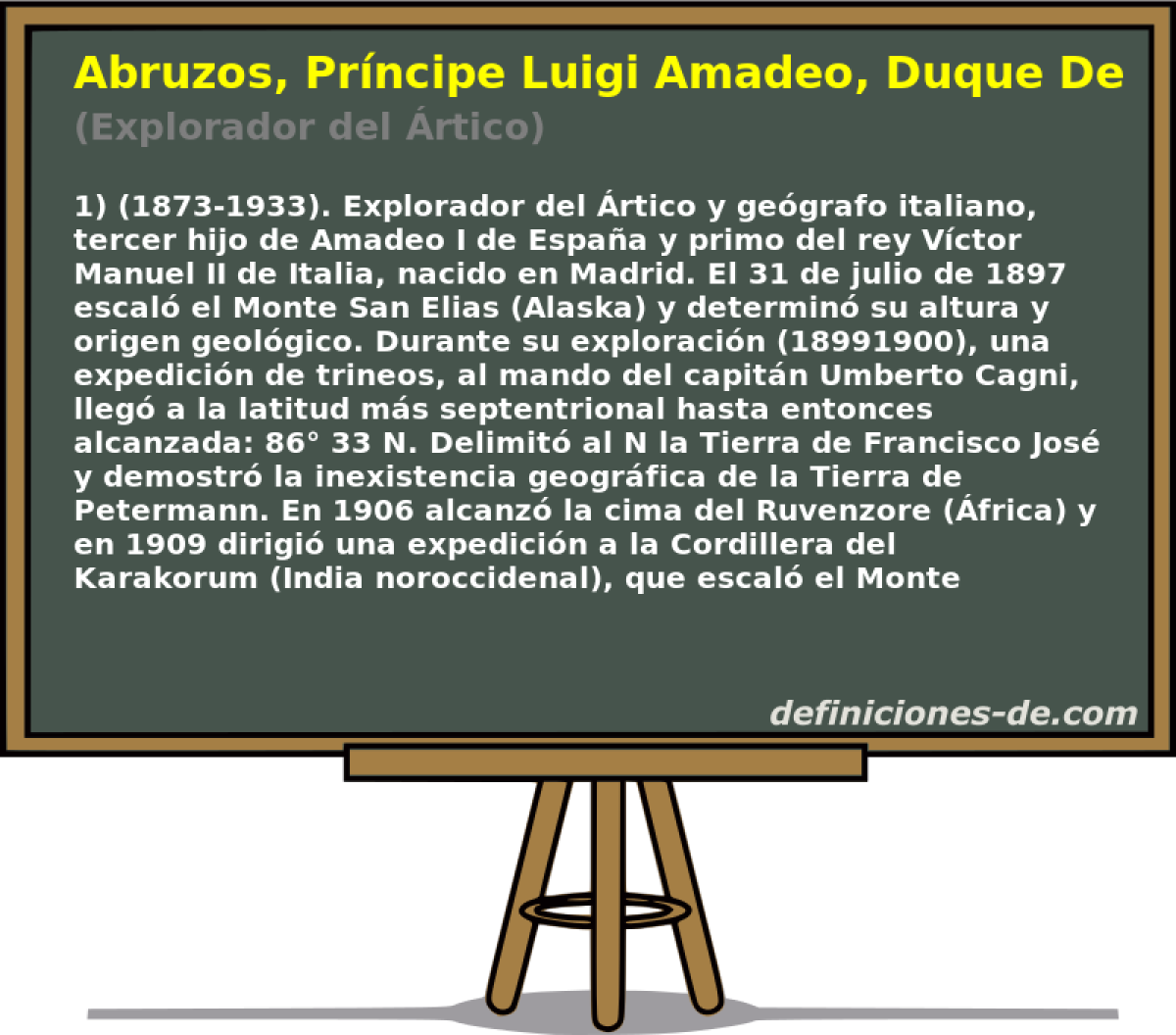Abruzos, Prncipe Luigi Amadeo, Duque De Los (Explorador del rtico)