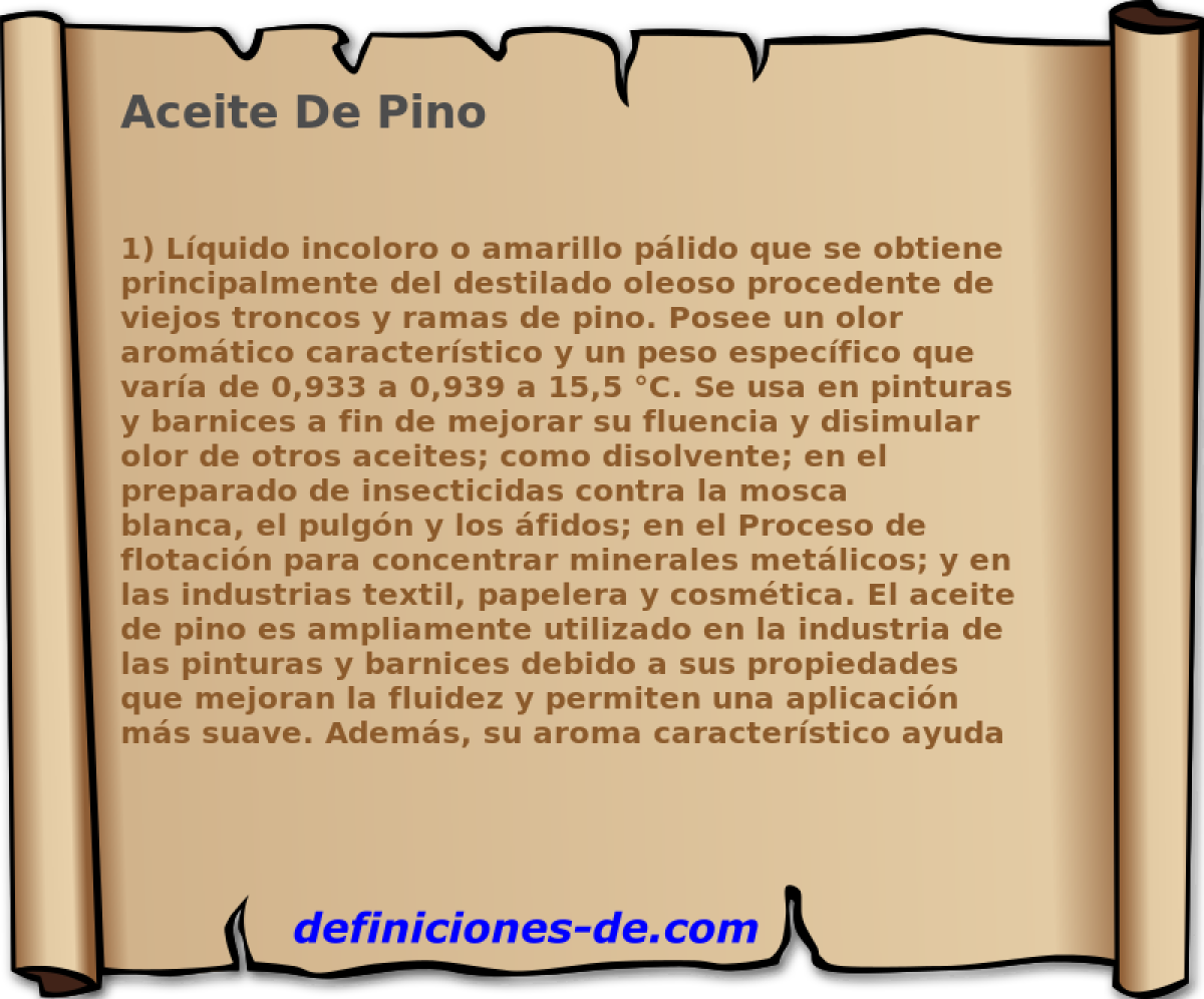 Aceite De Pino 