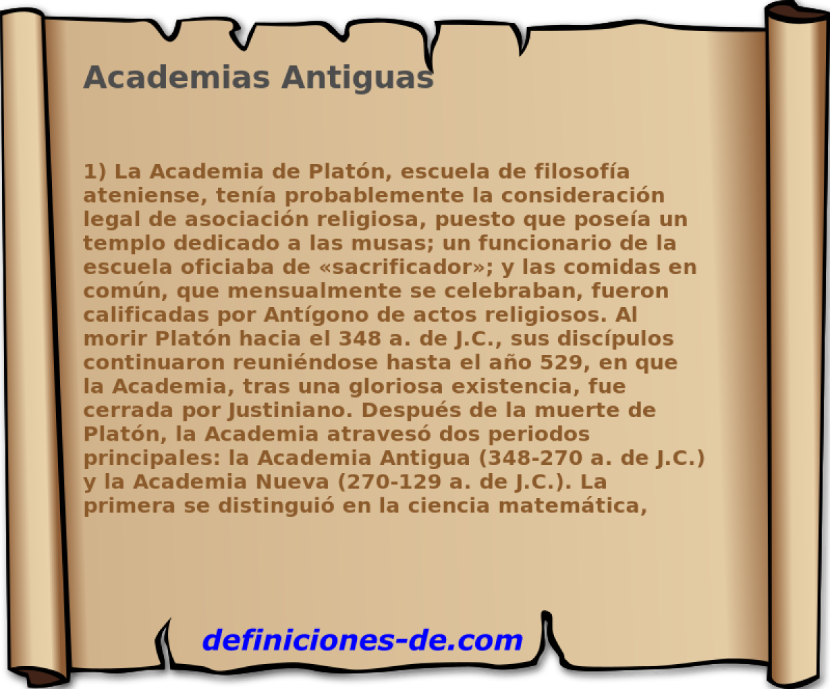 Academias Antiguas 