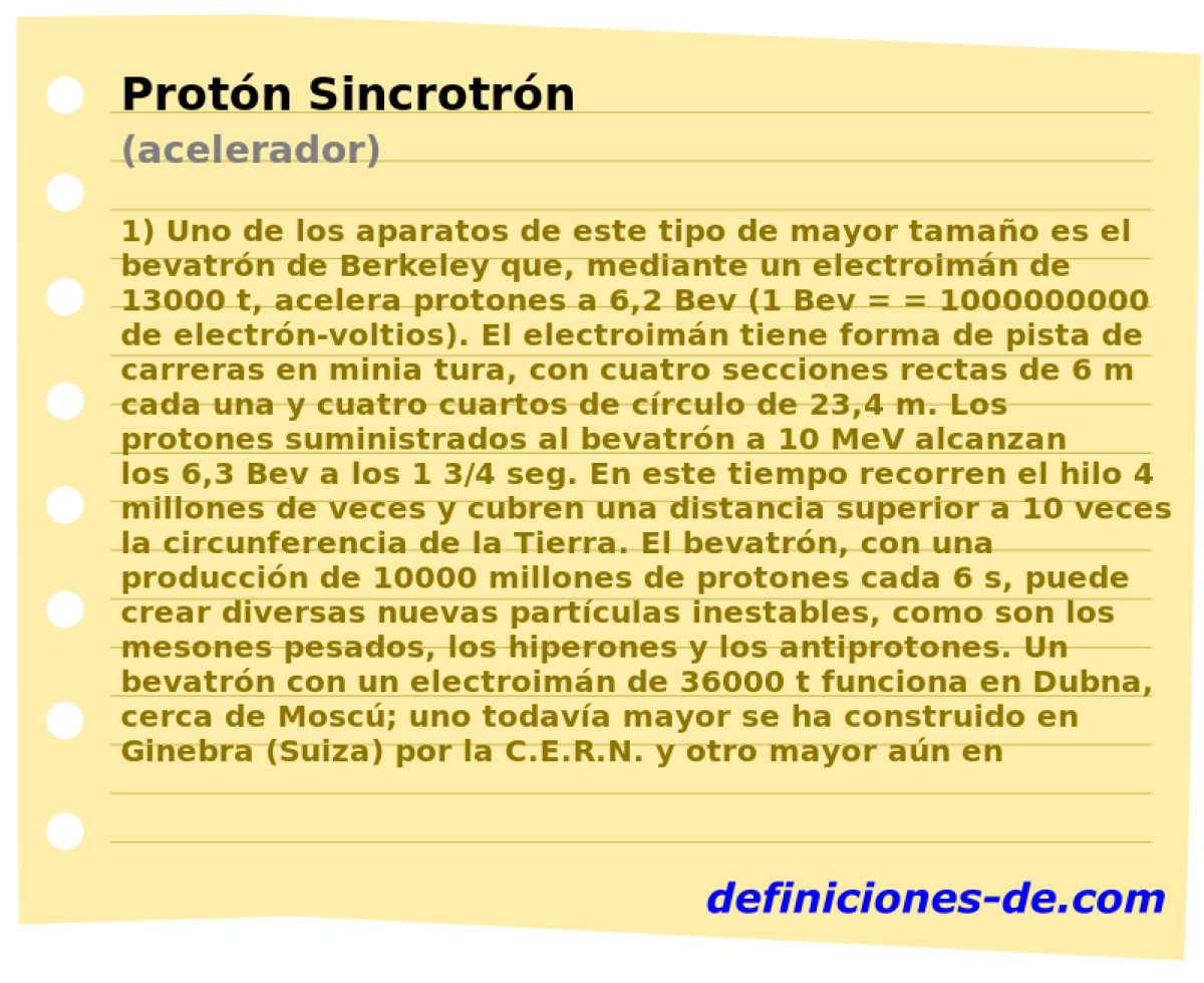 Protn Sincrotrn (acelerador)