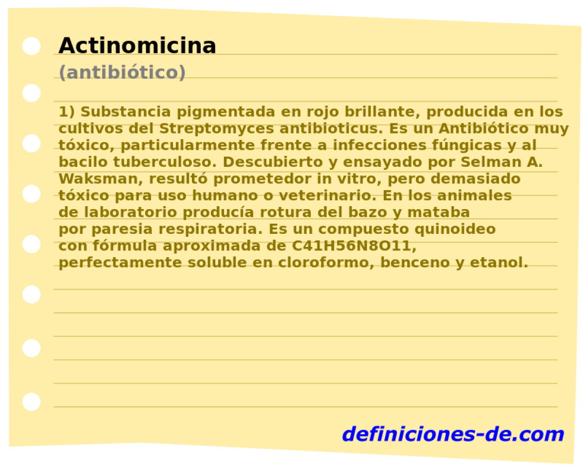 Actinomicina (antibitico)