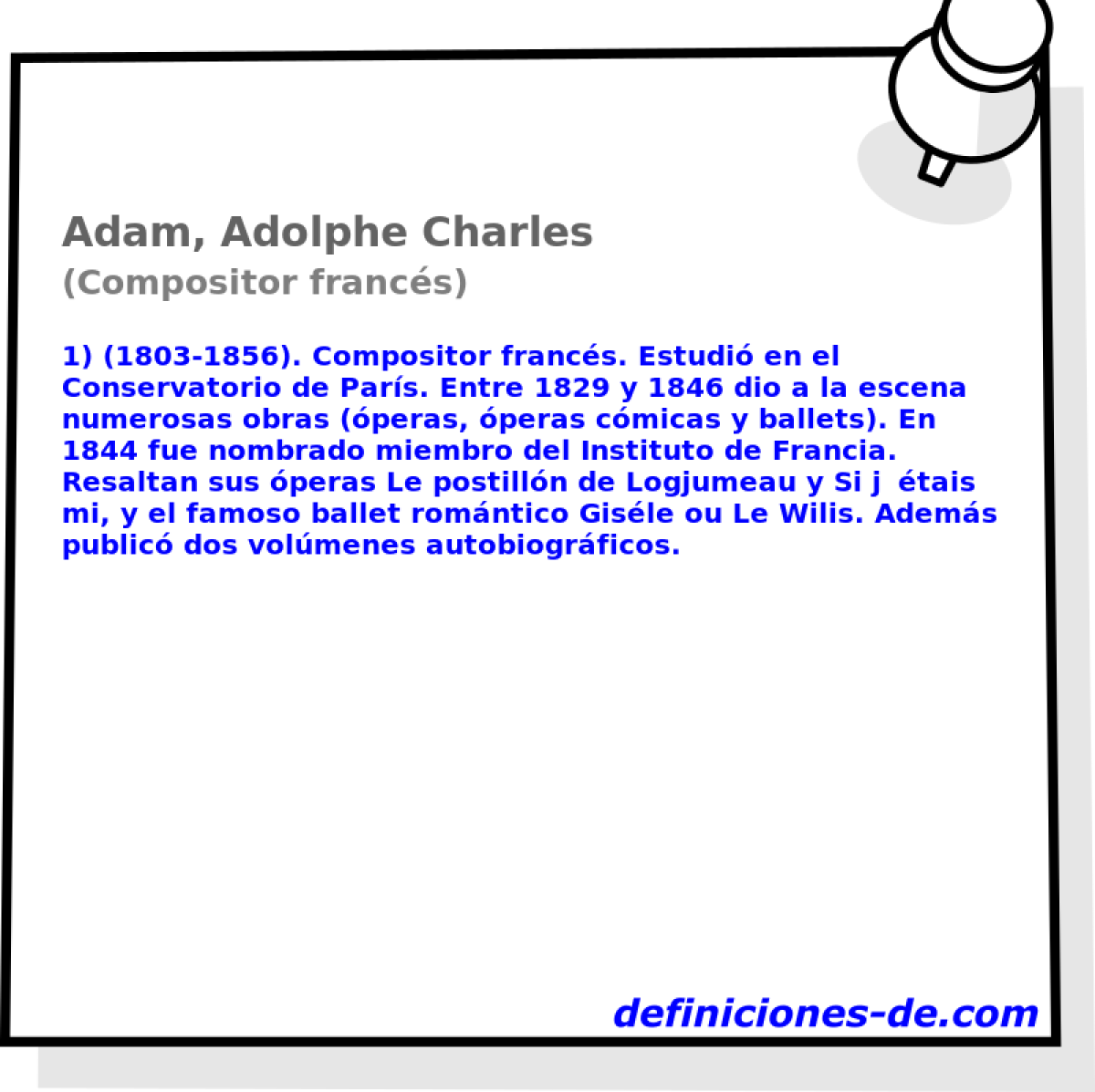Adam, Adolphe Charles (Compositor francs)