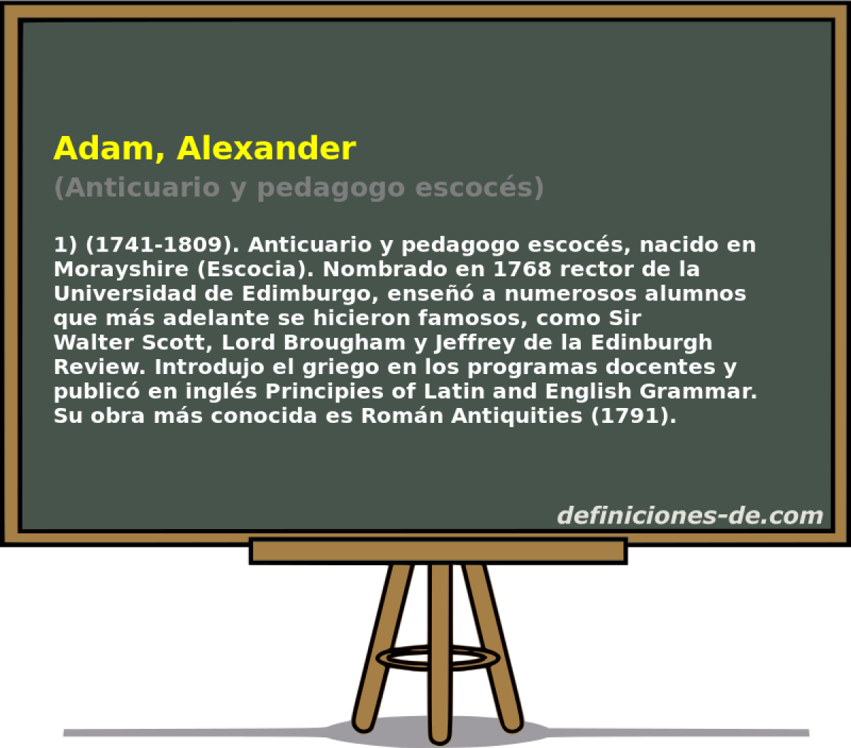 Adam, Alexander (Anticuario y pedagogo escocs)