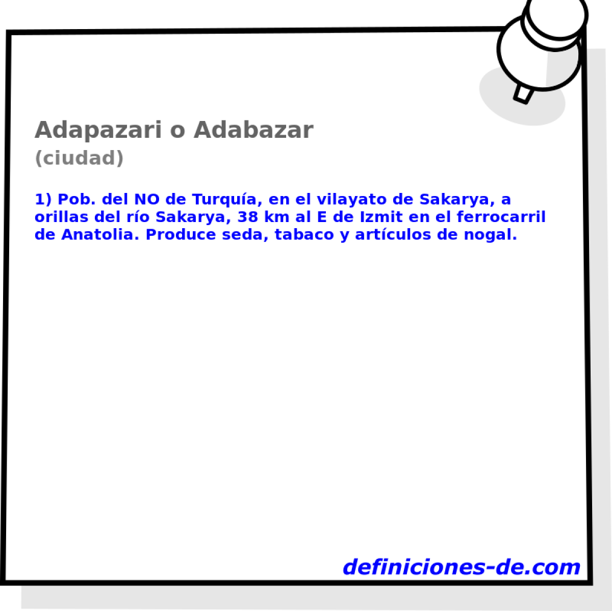 Adapazari o Adabazar (ciudad)