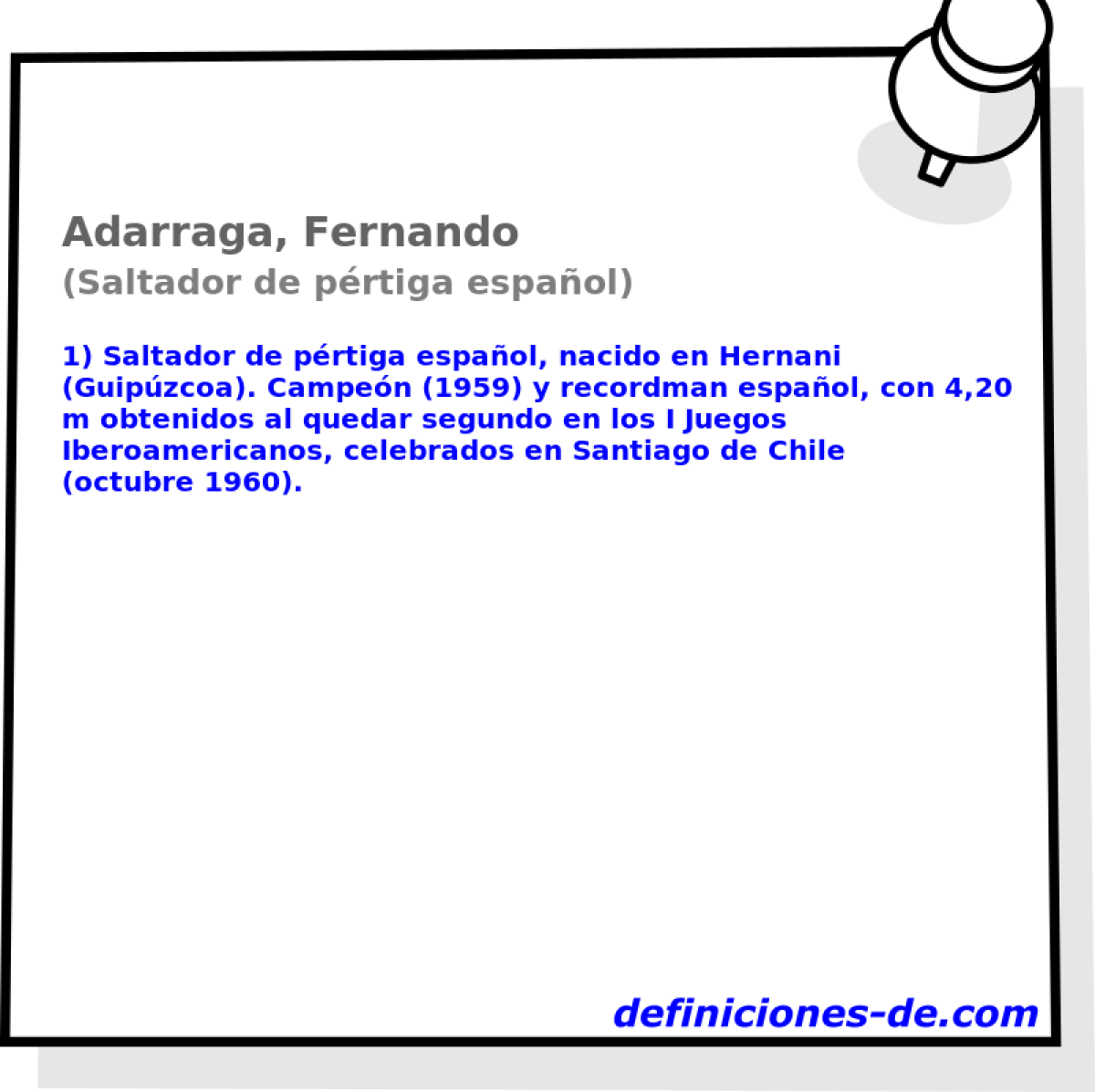 Adarraga, Fernando (Saltador de prtiga espaol)