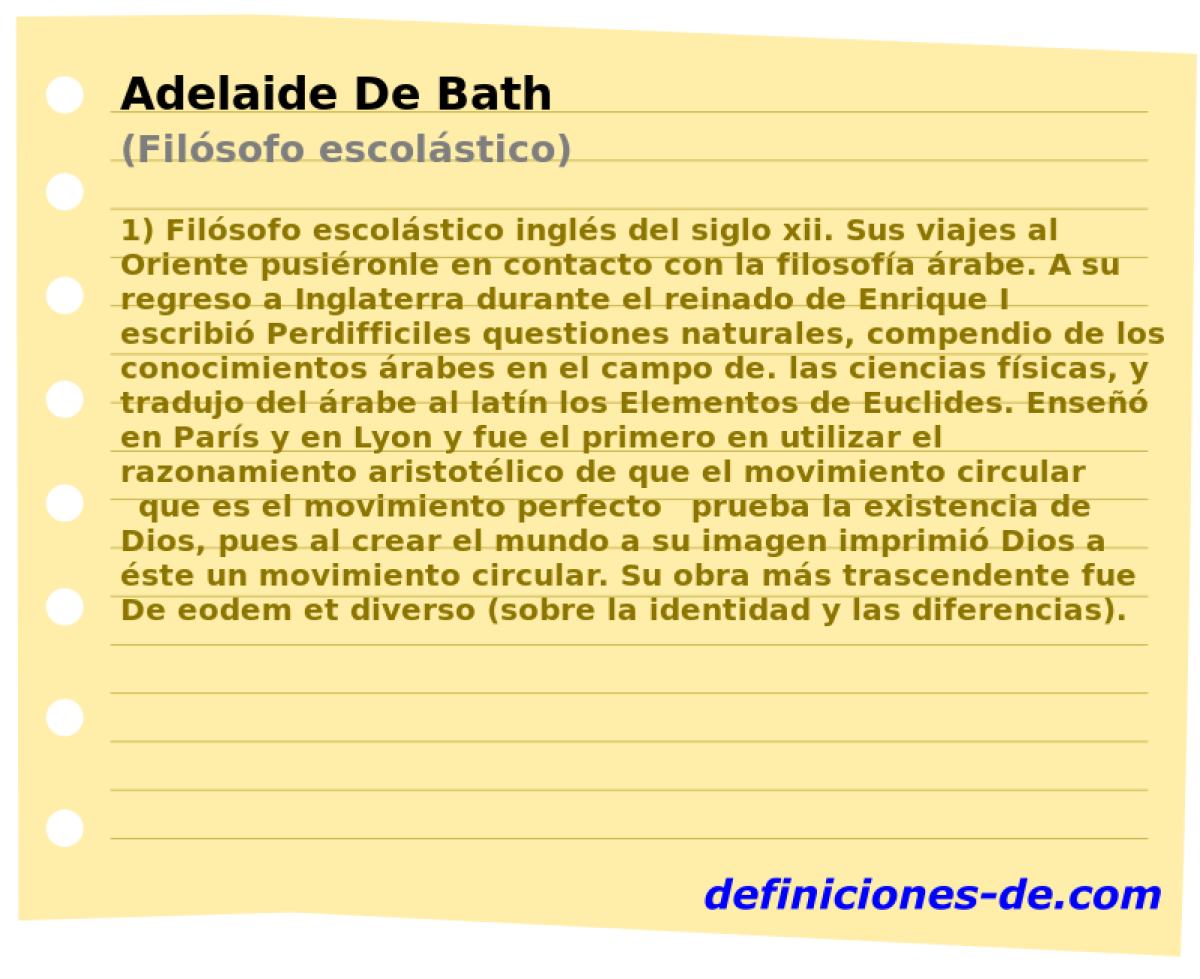Adelaide De Bath (Filsofo escolstico)