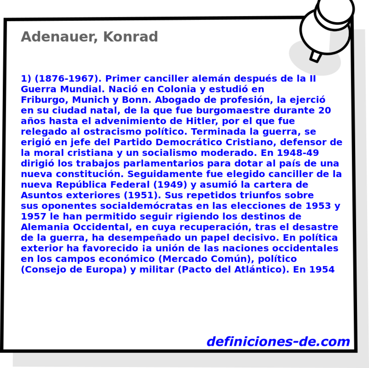 Adenauer, Konrad 
