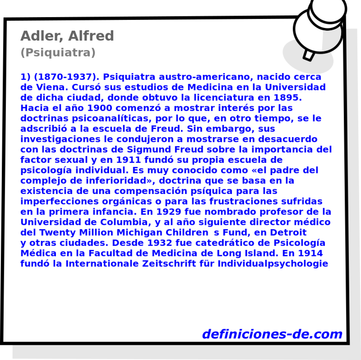 Adler, Alfred (Psiquiatra)