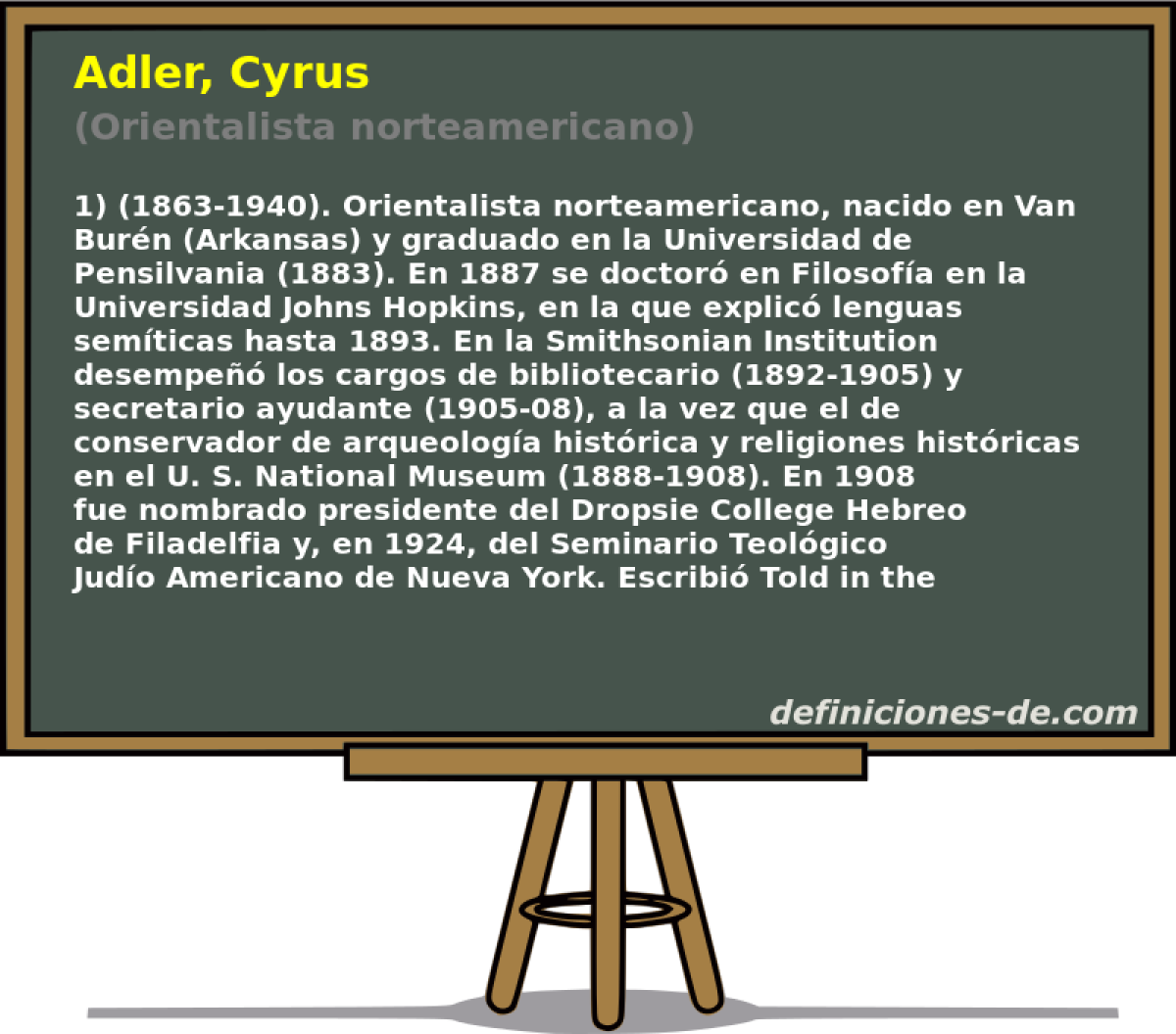 Adler, Cyrus (Orientalista norteamericano)
