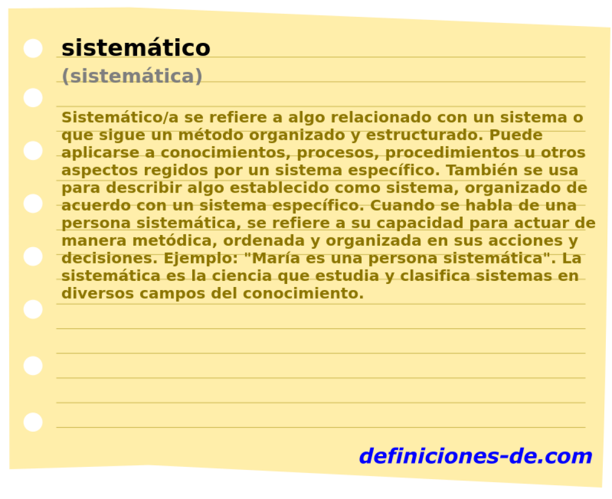 sistemtico (sistemtica)