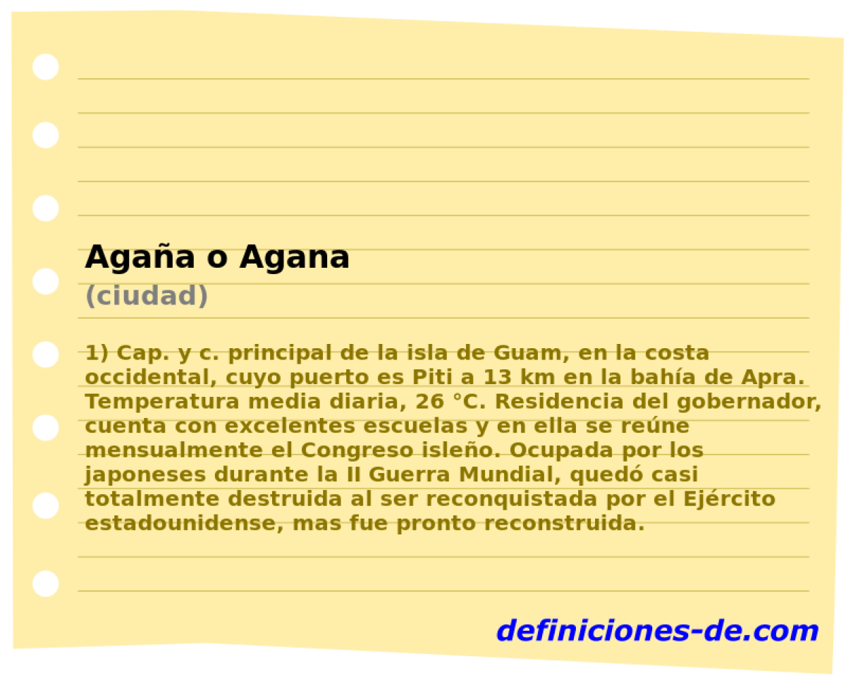 Agaa o Agana (ciudad)