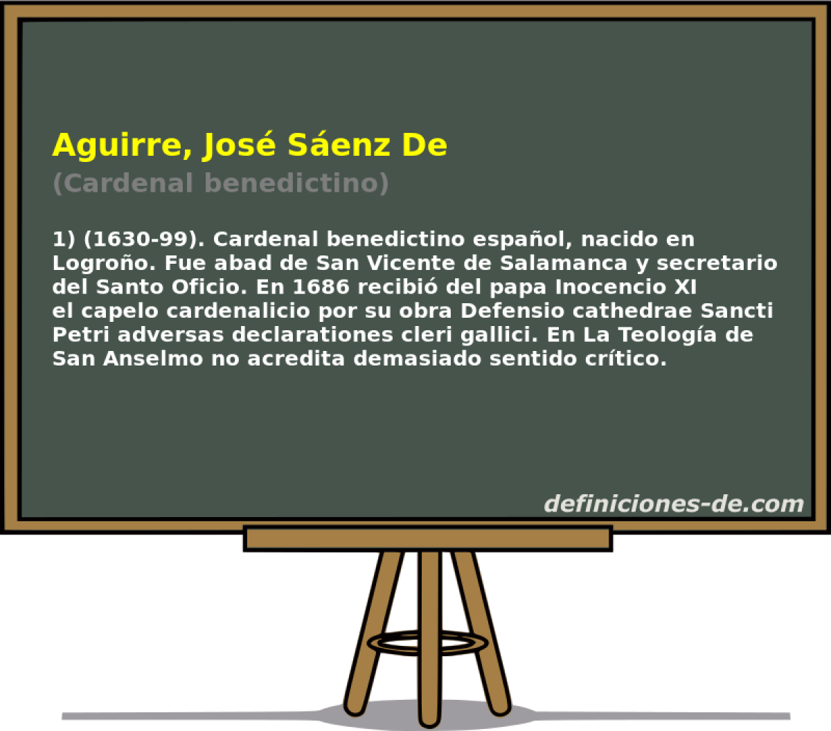 Aguirre, Jos Senz De (Cardenal benedictino)