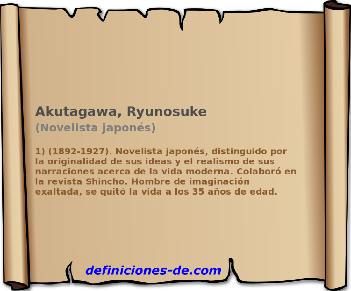 Akutagawa, Ryunosuke (Novelista japons)