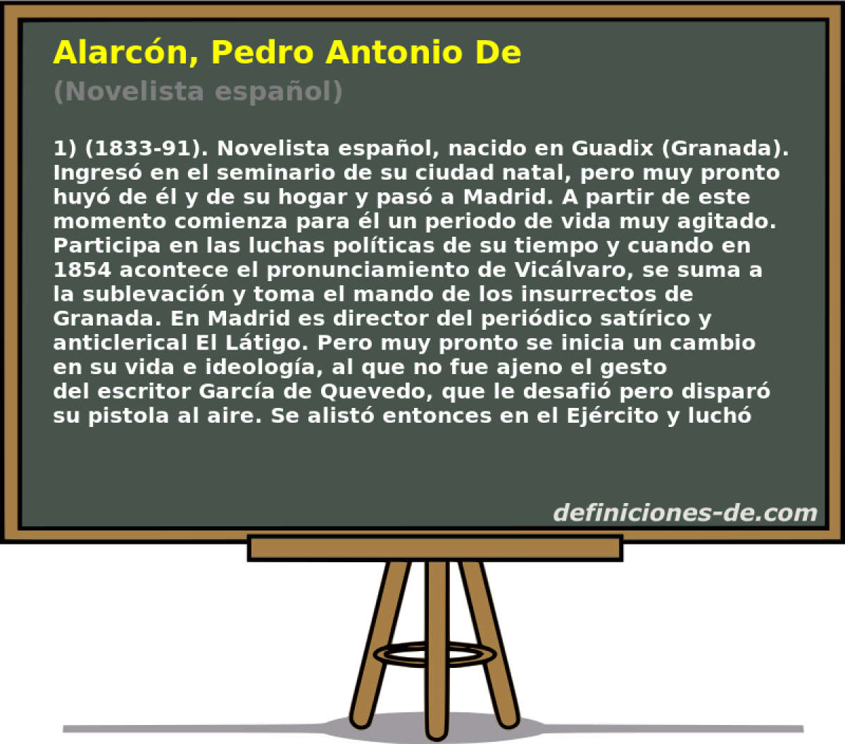 Alarcn, Pedro Antonio De (Novelista espaol)