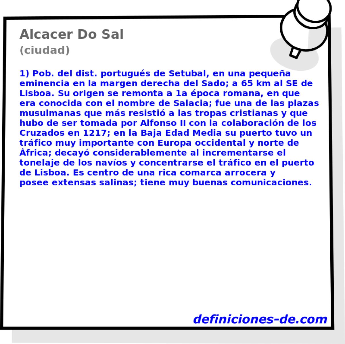Alcacer Do Sal (ciudad)