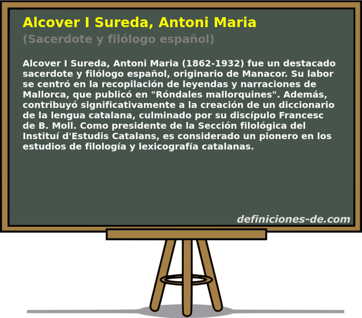 Alcover I Sureda, Antoni Maria (Sacerdote y filólogo español)