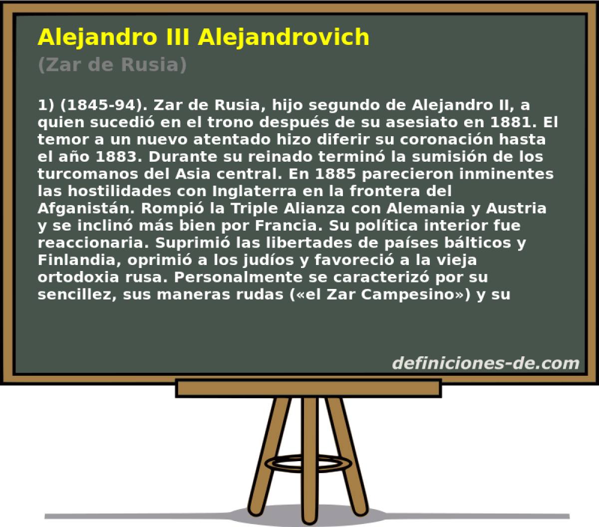 Alejandro III Alejandrovich (Zar de Rusia)