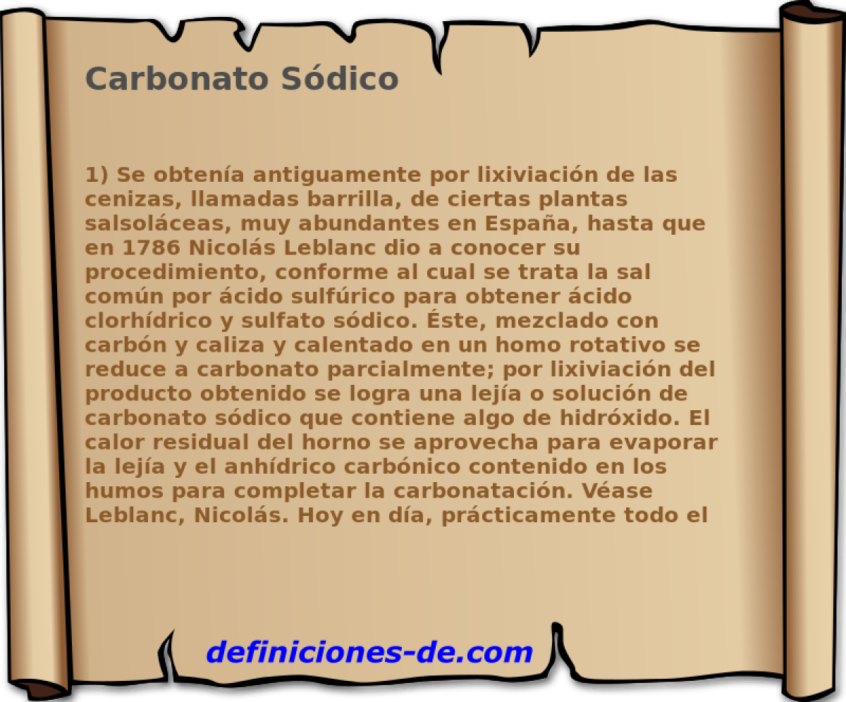 Carbonato Sdico 