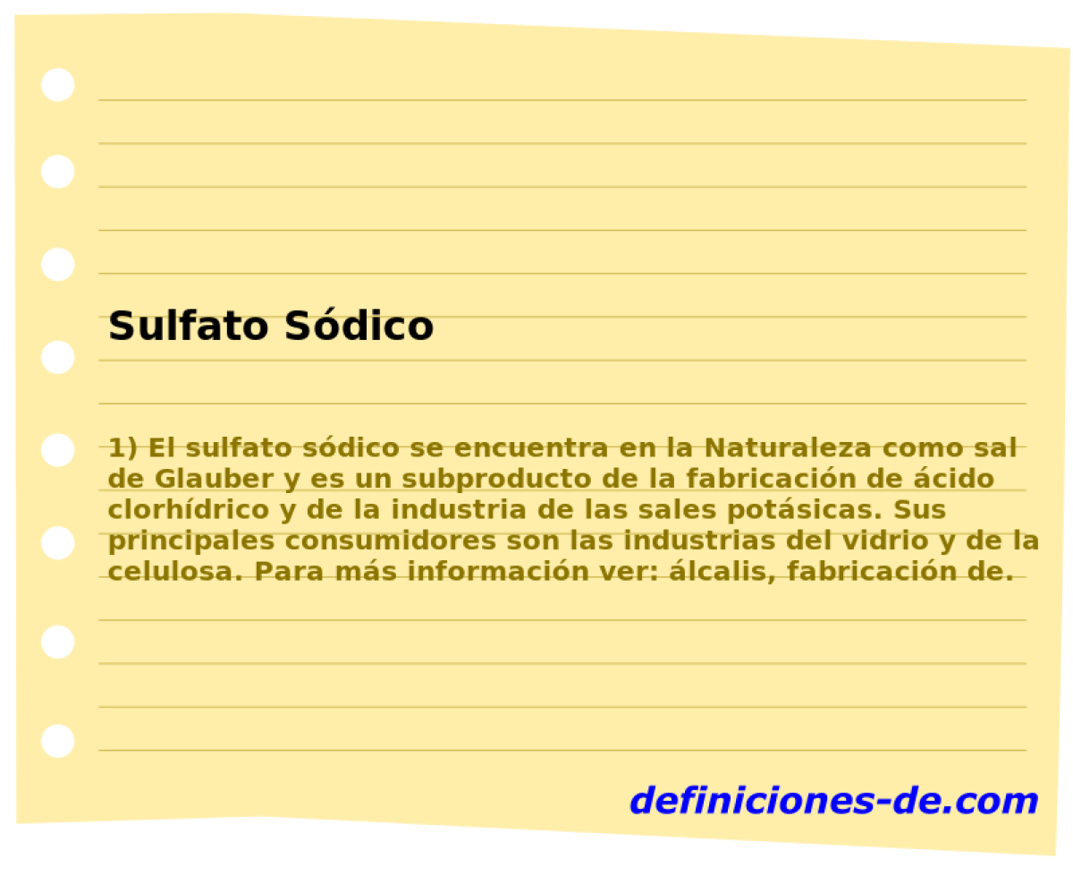 Sulfato Sdico 