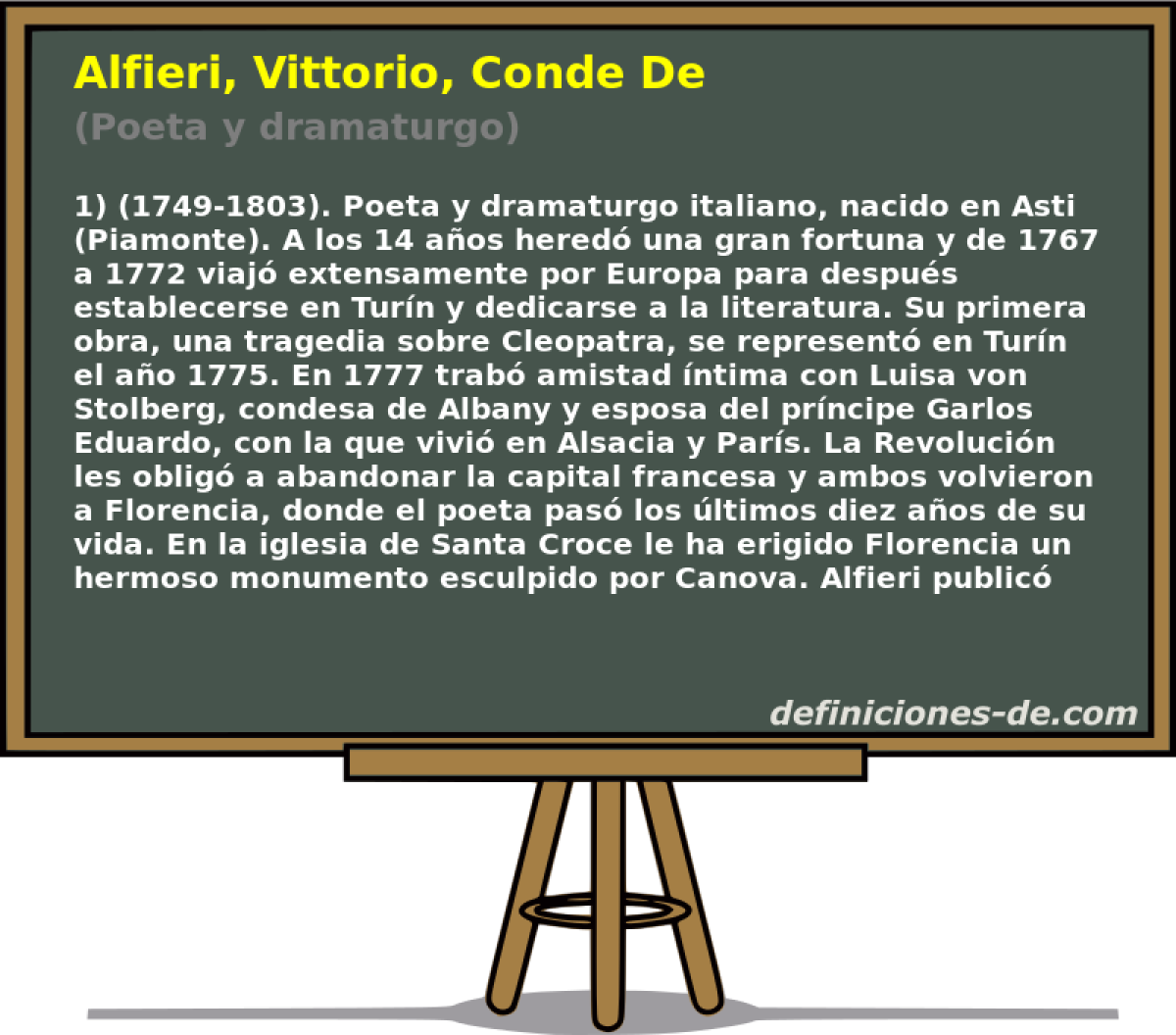 Alfieri, Vittorio, Conde De (Poeta y dramaturgo)