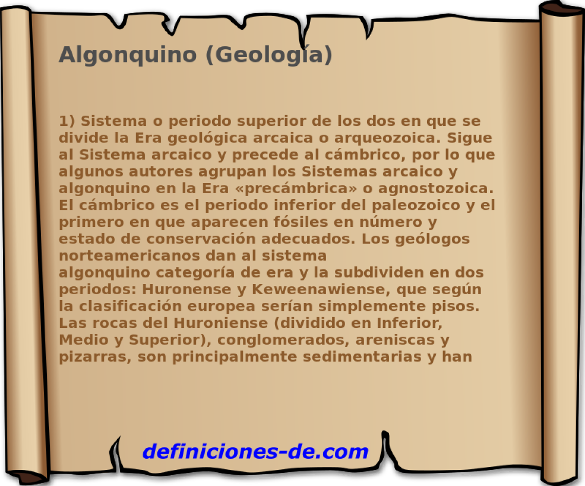 Algonquino (Geologa) 