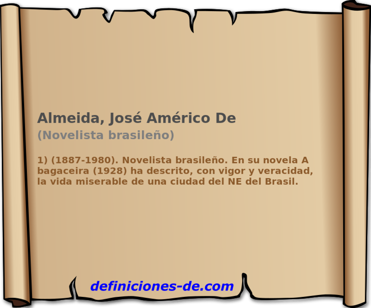 Almeida, Jos Amrico De (Novelista brasileo)