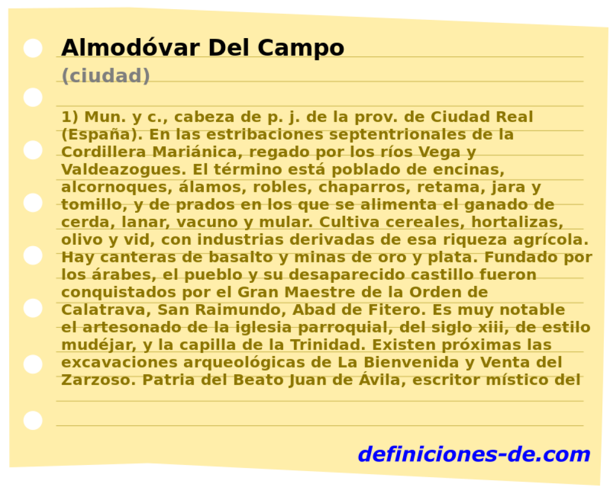 Almodvar Del Campo (ciudad)