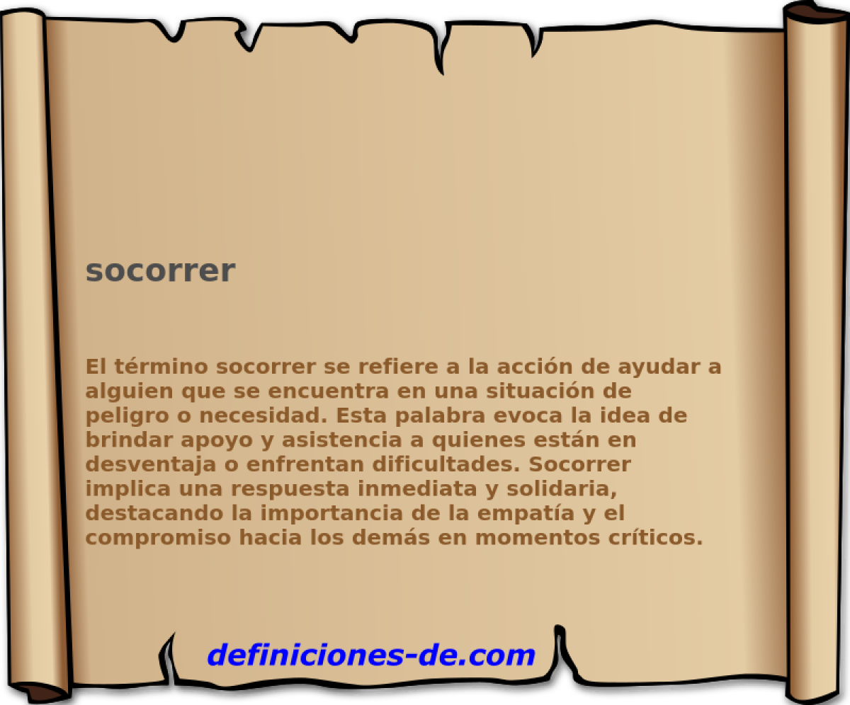 socorrer 