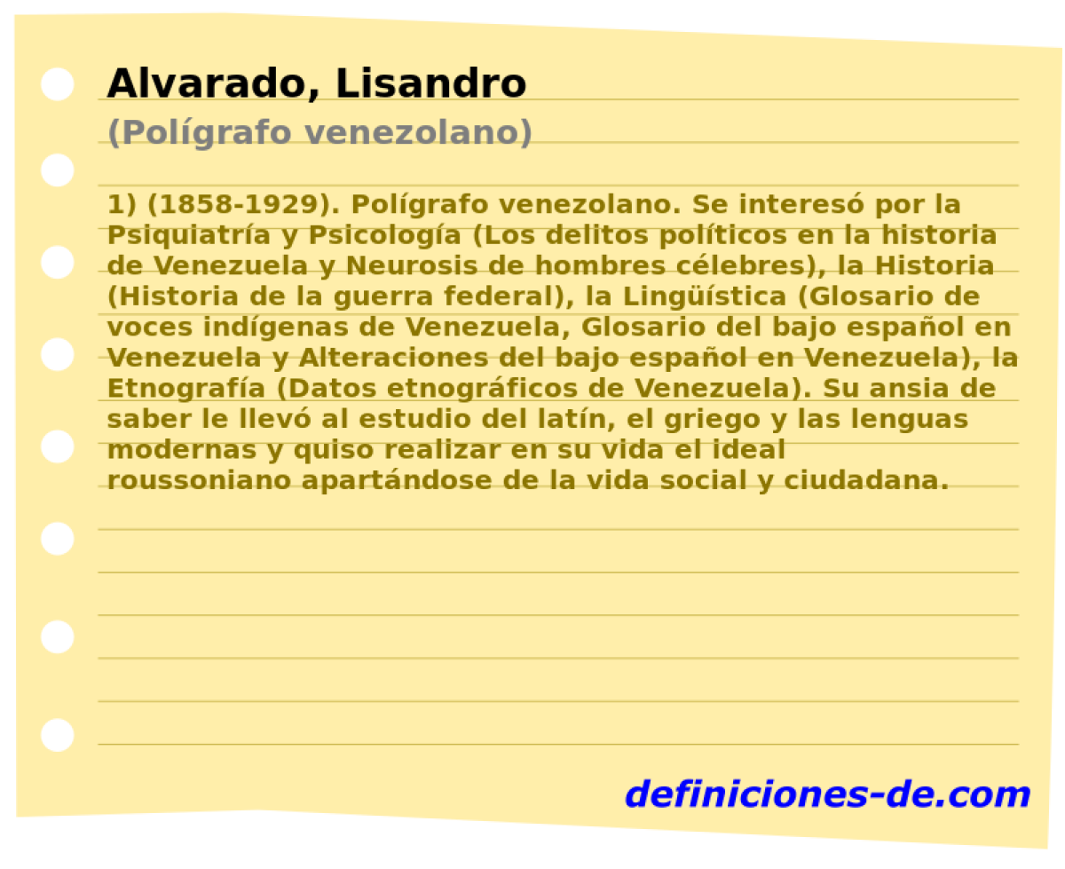 Alvarado, Lisandro (Polgrafo venezolano)