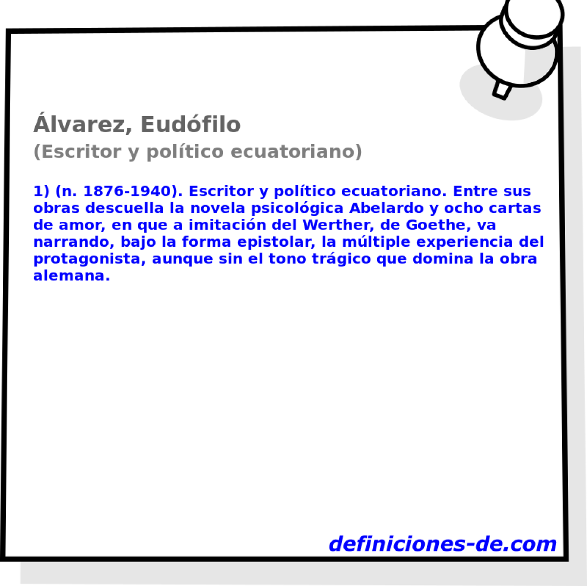 lvarez, Eudfilo (Escritor y poltico ecuatoriano)