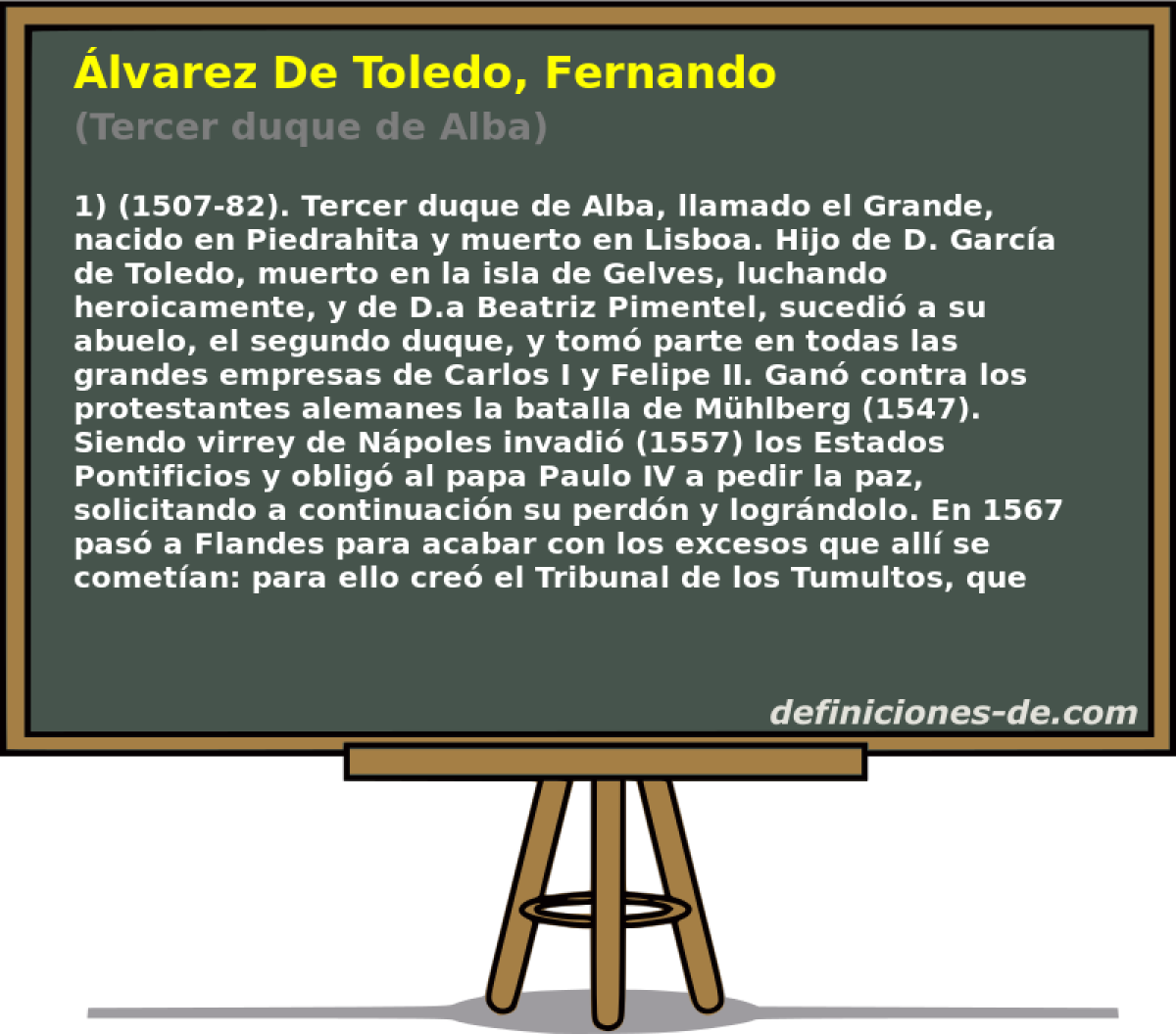 lvarez De Toledo, Fernando (Tercer duque de Alba)