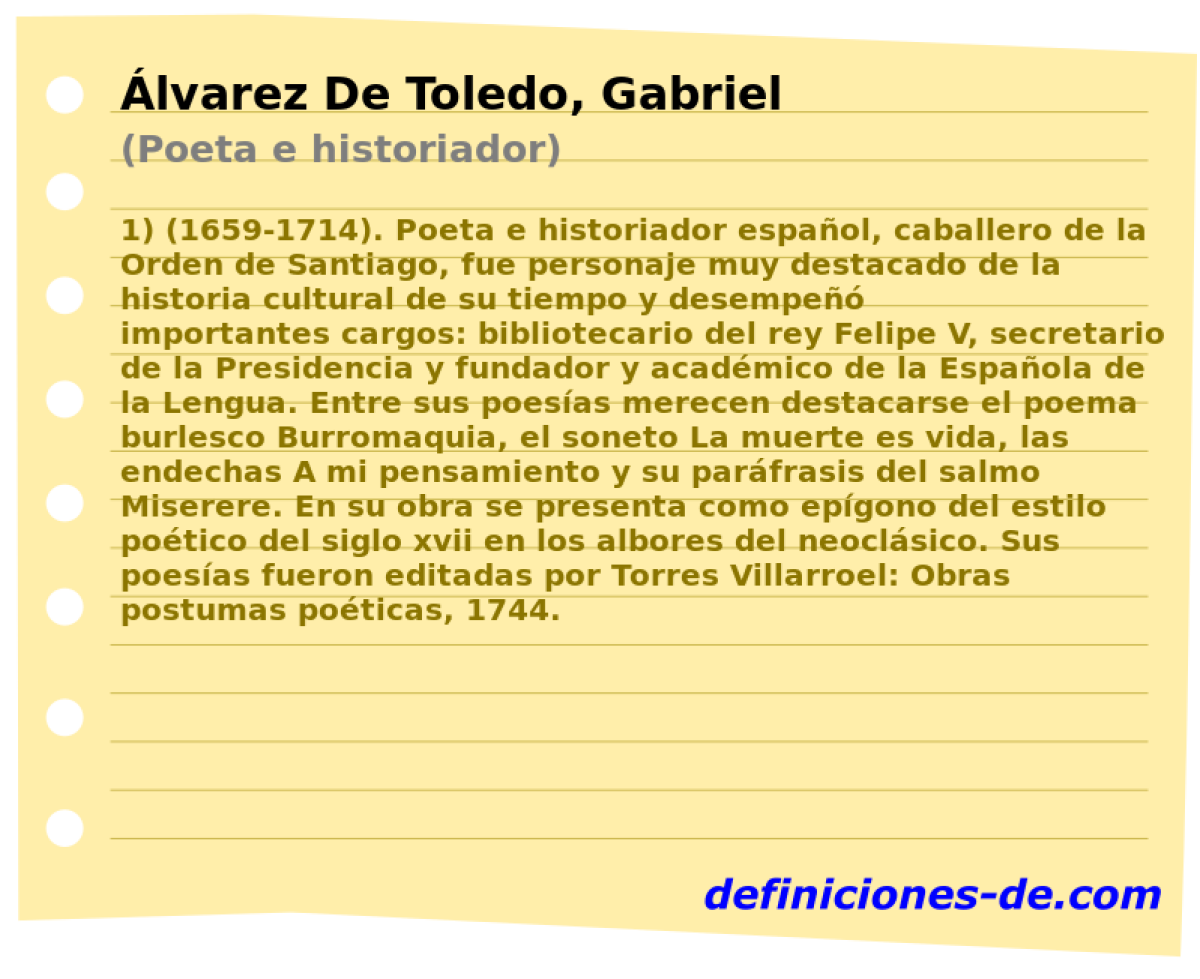 lvarez De Toledo, Gabriel (Poeta e historiador)