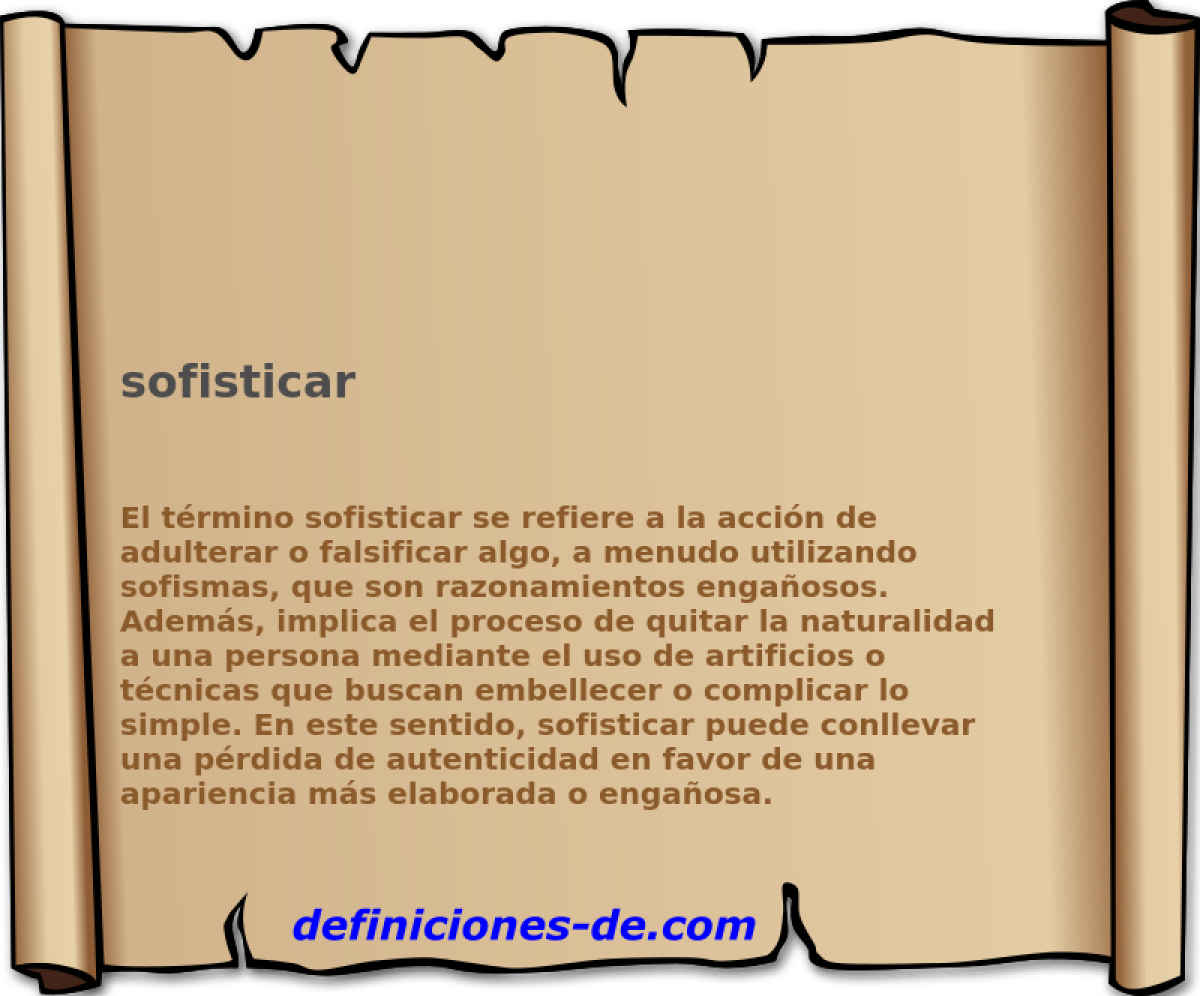 sofisticar 