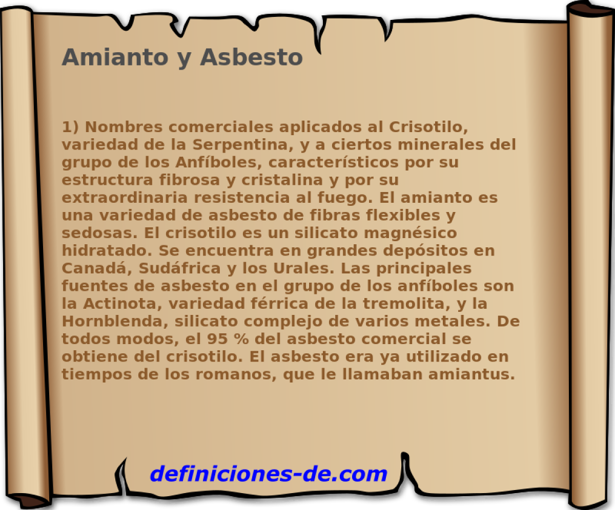 Amianto y Asbesto 