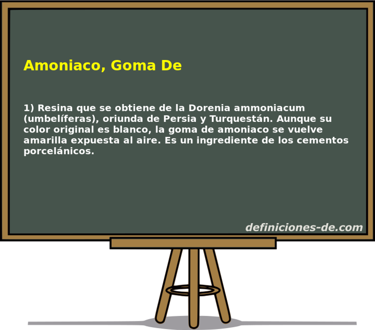 Amoniaco, Goma De 