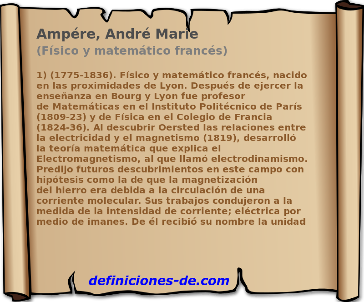 Ampre, Andr Marie (Fsico y matemtico francs)