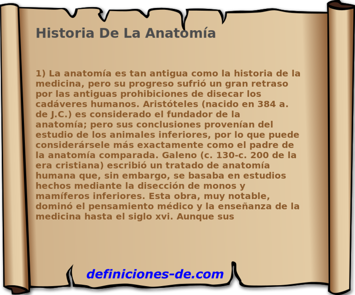 Historia De La Anatoma 