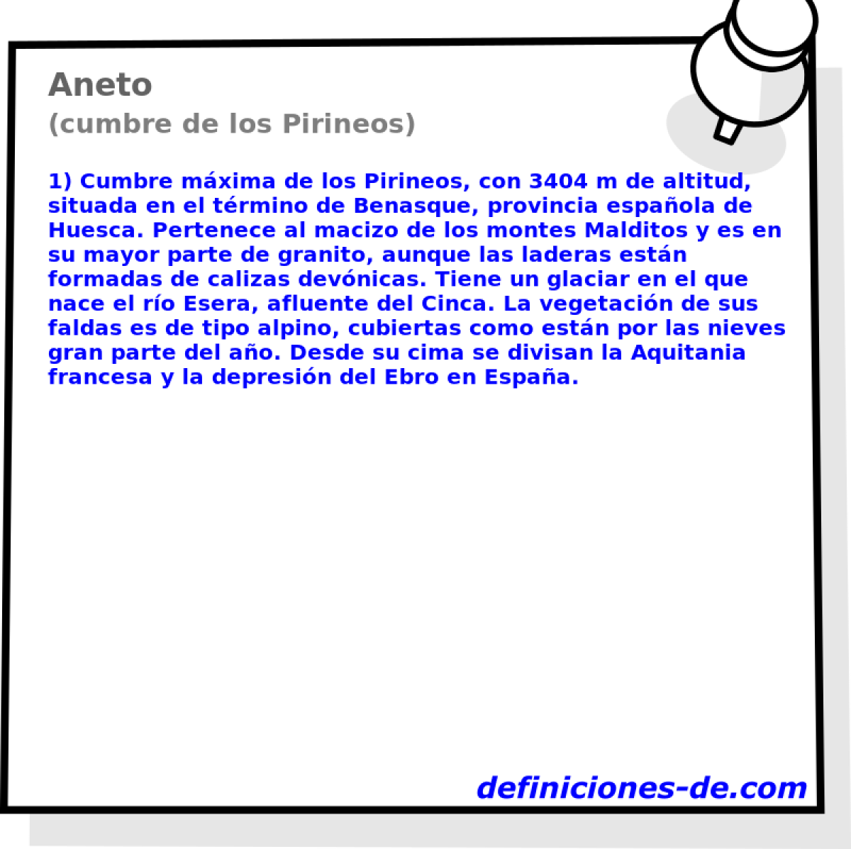 Aneto (cumbre de los Pirineos)
